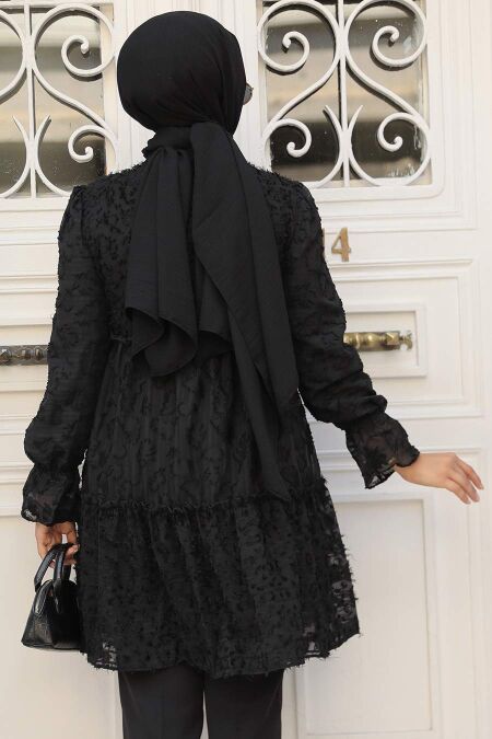 Modest Black Tunic 13921S