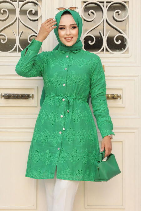 Modest Green Top 14151Y