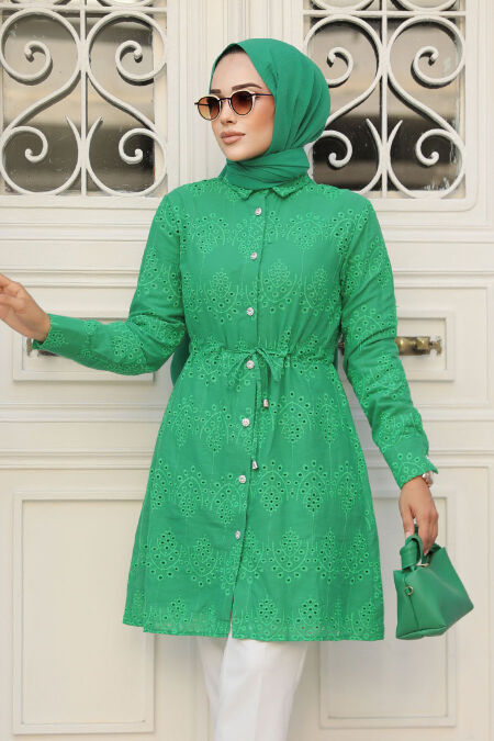 Modest Green Top 14151Y