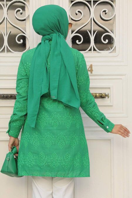 Modest Green Top 14151Y