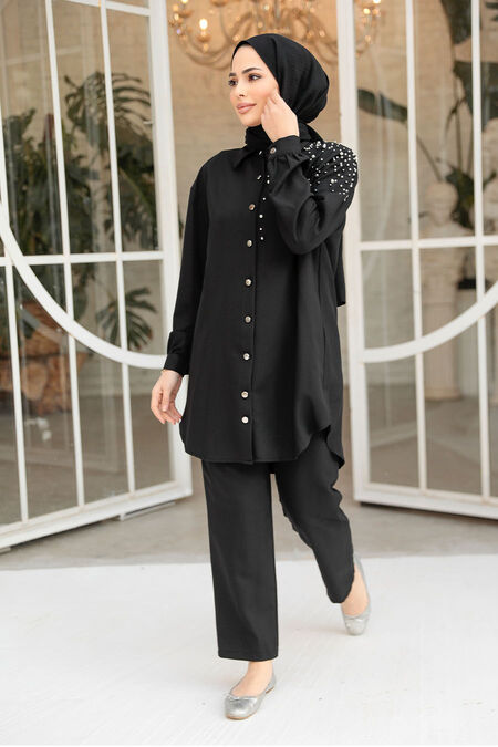 Modest Black Dual Suit 12461S