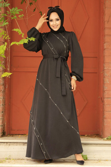  Black Long Sleeve Dress 342600S