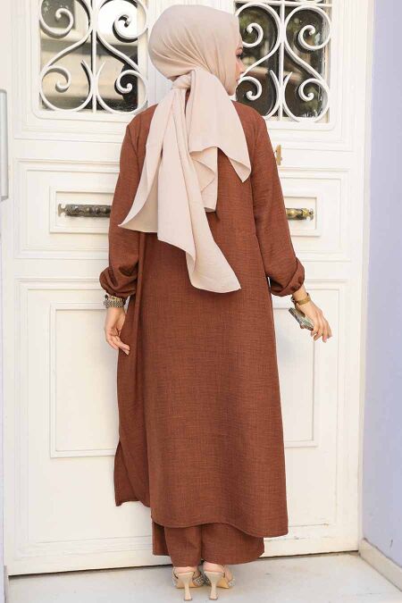 Modest Brown Dual Suit 19017KH