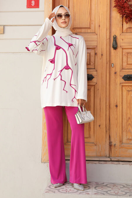 Modest Fushia Dual Suit 40225F