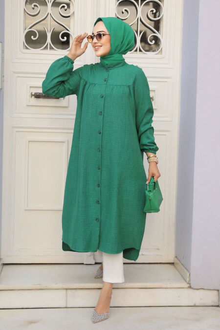 Modest Green Tunic 5642Y