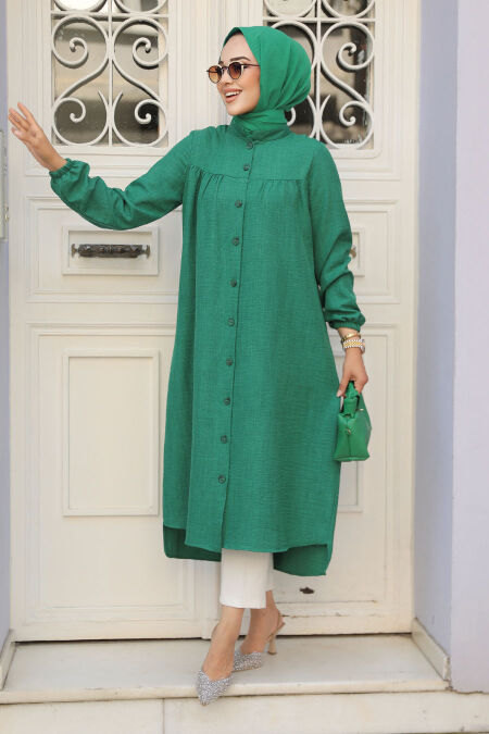 Modest Green Tunic 5642Y