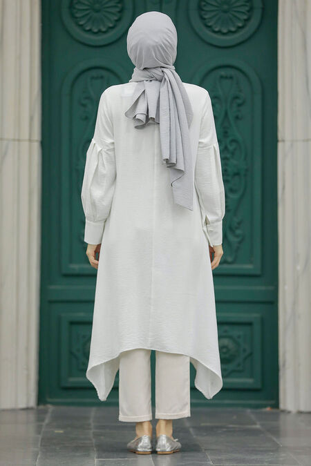  Ecru Islamic Clothing Tunic 615E