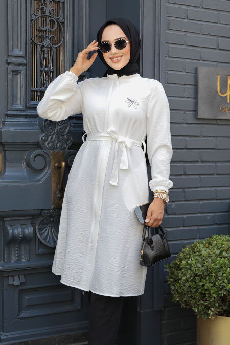 White Modest Tunic 646B