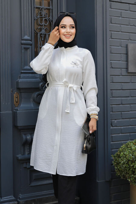 White Modest Tunic 646B