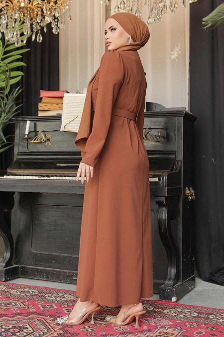  Brown Modest Prom Dress 664KH