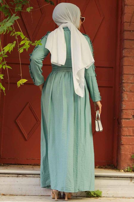 Mint Hijab Dress 3434MINT