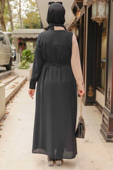 Black Hijab Dress 3437S