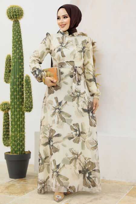  Mink Long Dress for Muslim Ladies 279322V