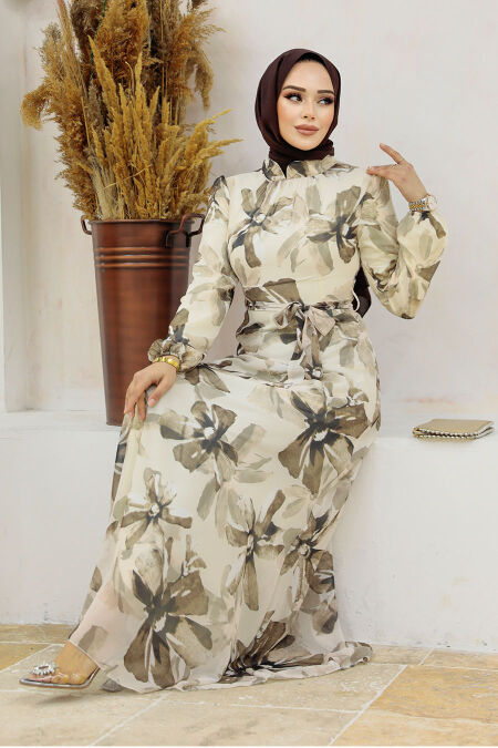  Mink Long Dress for Muslim Ladies 279322V