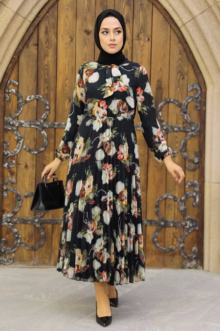 Black Hijab Dress 50191S