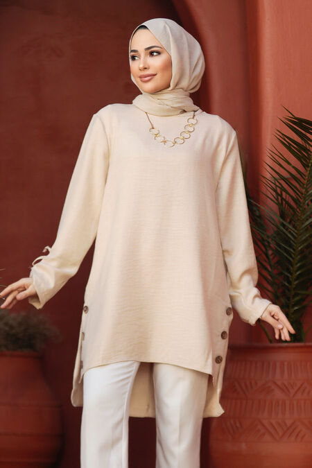 Beige Modest Tunic 41281BEJ